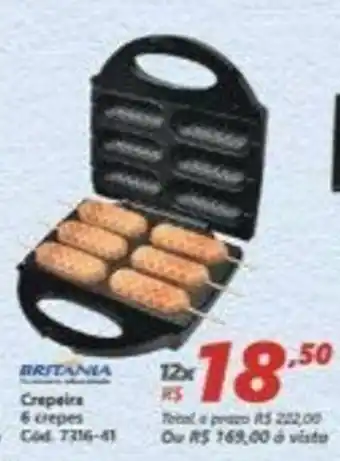 Crepeira 6 crepes