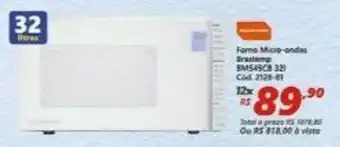 Lojas Becker Forno Micro-ondas Brastemp oferta