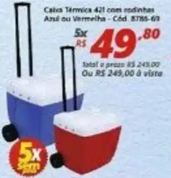 Lojas Becker Caixa Termica oferta
