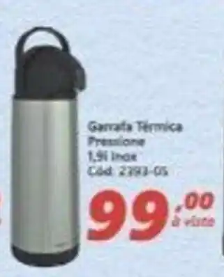 Lojas Becker Garrafa Termica Presslone 1.9L oferta