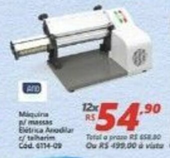 Lojas Becker Maquina p/ Massas Eletrica Anodilar c/ talharim oferta
