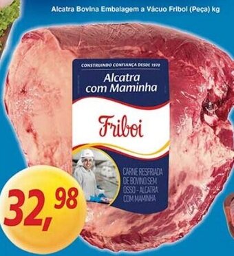 Supermercados Guanabara Alcatra Bovina Embalagem a vacuo Friboi peca 1kg oferta