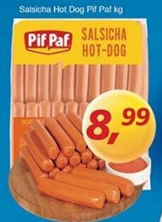 Supermercados Guanabara Salsicha Hot Dog Pif Paf 1kg oferta