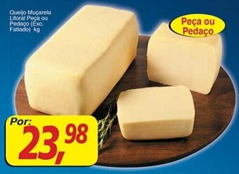 Supermercados Guanabara Queijo Mucarela Litoral peca pu pedaco 1kg oferta