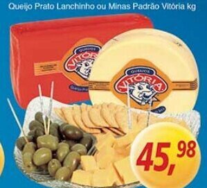 Supermercados Guanabara Queijo Prato Lanchinho ou Minas Padrao Vitoria 1kg oferta
