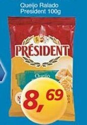 Supermercados Guanabara Queijo ralado President 100g oferta