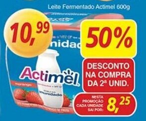 Supermercados Guanabara Leite Fermentado Actimel 600g oferta