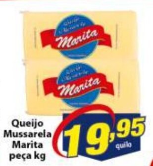 Vencedor Atacadista Queijo Mussarela Marita peca 1kg oferta