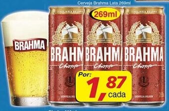 Supermercados Guanabara Cerveja Brahma lata 269ml oferta