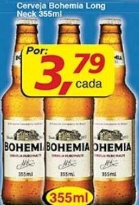 Supermercados Guanabara Cerveja Bohemia long neck 355ml oferta