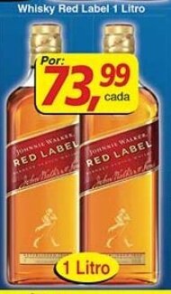 Supermercados Guanabara Whisky Red Label 1L oferta
