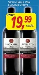 Supermercados Guanabara Vinho Santa Vita Reserva 750ml oferta