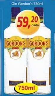 Supermercados Guanabara Gin Gordon's 750ml oferta