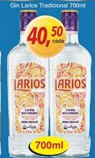Supermercados Guanabara Gin Larios Tradicional 700ml oferta