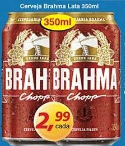 Supermercados Guanabara Cerveja Brahma Lata 350ml oferta