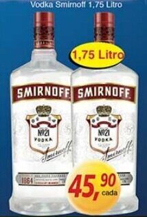 Supermercados Guanabara Vodka Smirnoff 1.75L oferta