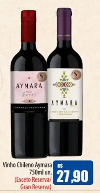 Proença Supermercados Vinho Chileno Aymara 750ml un. oferta