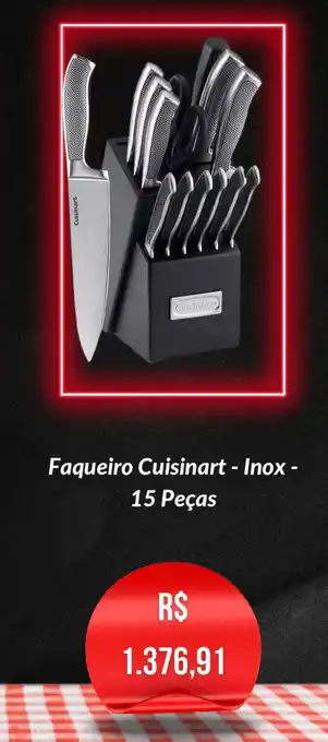 Polishop Faqueiro Cuisinart - Inox - 15 Peças oferta