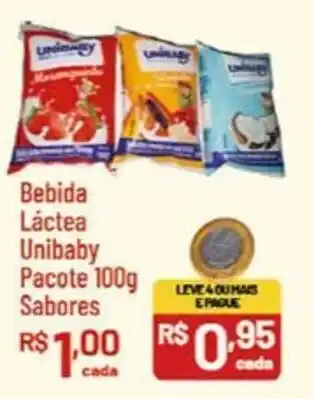 Supermercados Goes Bebida Láctea Unibaby Pacote 100g Sabores oferta