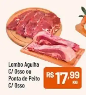 Supermercados Goes Lombo Agulha C/ Osso ou Ponta de Peito C/ Osso oferta