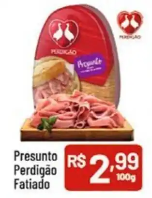 Supermercados Goes Presunto Perdigão fatiado 100g oferta