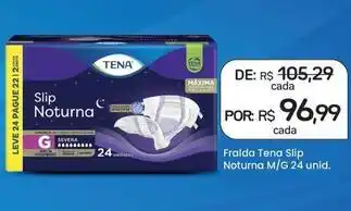 Drogal Tena - fralda slip noturna oferta