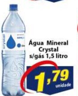 Vencedor Atacadista Agua Mineral Crystal s/ gas 1.5L oferta
