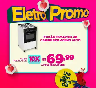 DB Supermercados FOGÃO ESMALTEC 4B CARIBE BCO ACEND AUTO oferta