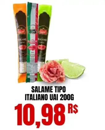 Mercadão Atacadista SALAME TIPO ITALIANO UAI 200G oferta