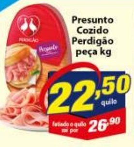 Vencedor Atacadista Presunto Cozido Perdigao peca 1kg oferta