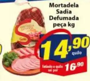 Vencedor Atacadista Mortadela Sadia Defumada peca 1kg oferta