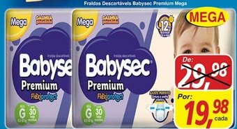 Supermercados Guanabara Fraldas Descartaveis Babysec Premium Mega oferta