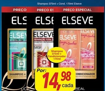 Supermercados Guanabara Shampoo 375ml + Cond. 170ml Elseve oferta