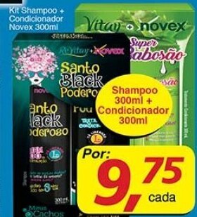Supermercados Guanabara Kit Shampoo + Condicionador Novex 300ml oferta