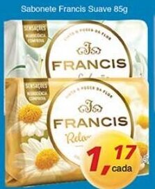 Supermercados Guanabara Sabonete Francis Suave 85g oferta