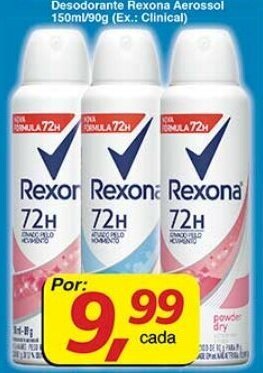 Supermercados Guanabara Desodorante Rexona Aerosol 150ml/90g oferta