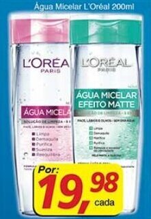 Supermercados Guanabara Agua Micelar L'Oreal 200ml oferta