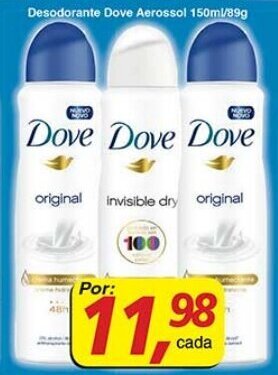 Supermercados Guanabara Desodorante Dove Aerosol 150ml/89g oferta