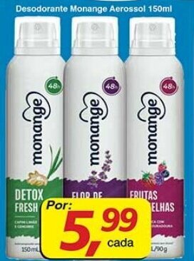 Supermercados Guanabara Desodorante Monange Aerossol 150ml oferta