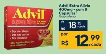 Coop Advil Extra Alivio 400mg com 8 Capsulas oferta