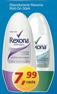 Supermercados Guanabara Desodorante Rexona Roll on 50ml oferta