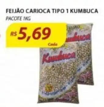 Assaí Atacadista Feijao Carioca Tipo 1 Kumbuca 1kg oferta