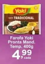 Farofa Yoki Pronta Mand. Temp. 400g