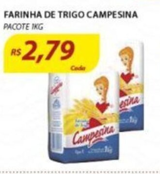 Assaí Atacadista Farinha de Trigo Campesina 1kg oferta