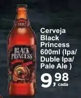 Rossi Supermercado Cerveja Black Princess 600ml oferta