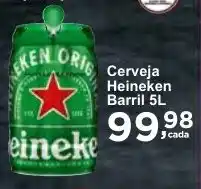 Rossi Supermercado Cerveja Heineken Barril 5L oferta