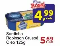 Rossi Supermercado Sardinha Robinson Crusoe Óleo 125g oferta