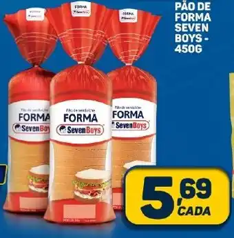 Dom Atacadista PÃO DE FORMA SEVEN BOYS- 450G oferta