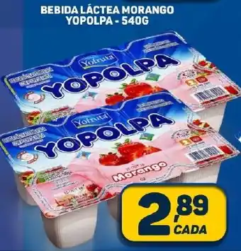 Dom Atacadista BEBIDA LÁCTEA MORANGO YOPOLPA-540G oferta