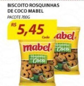Biscoito Rosquinhas de Coco Mabel 700g
